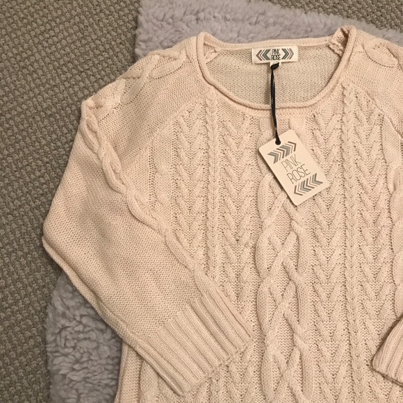 COPY - BRAND NEW Pink Rose - Cream / Ivory Sweater Dress - Picture 2 of 3